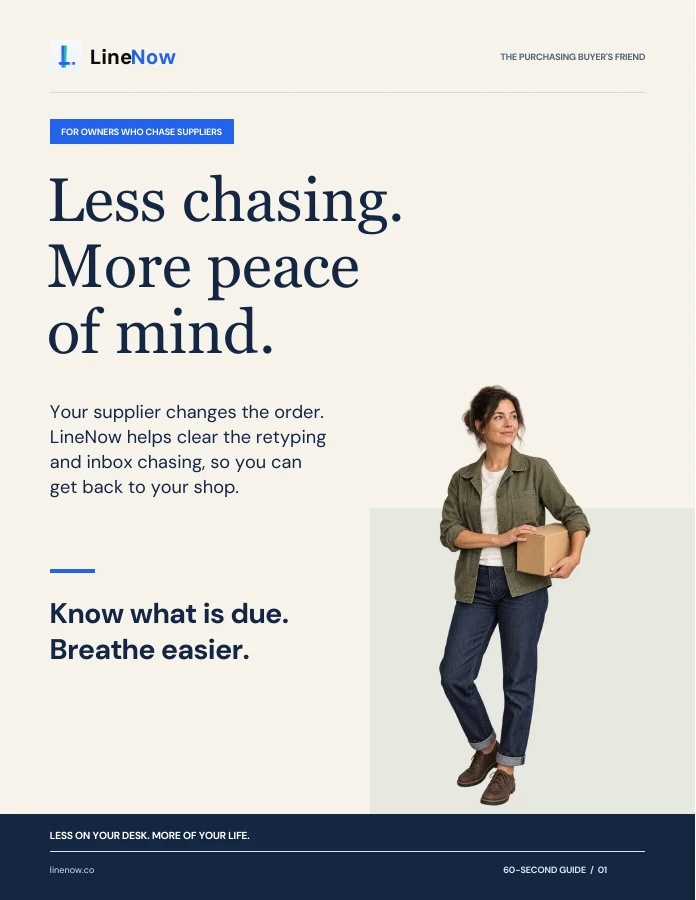Cover of Less chasing. More peace of mind.